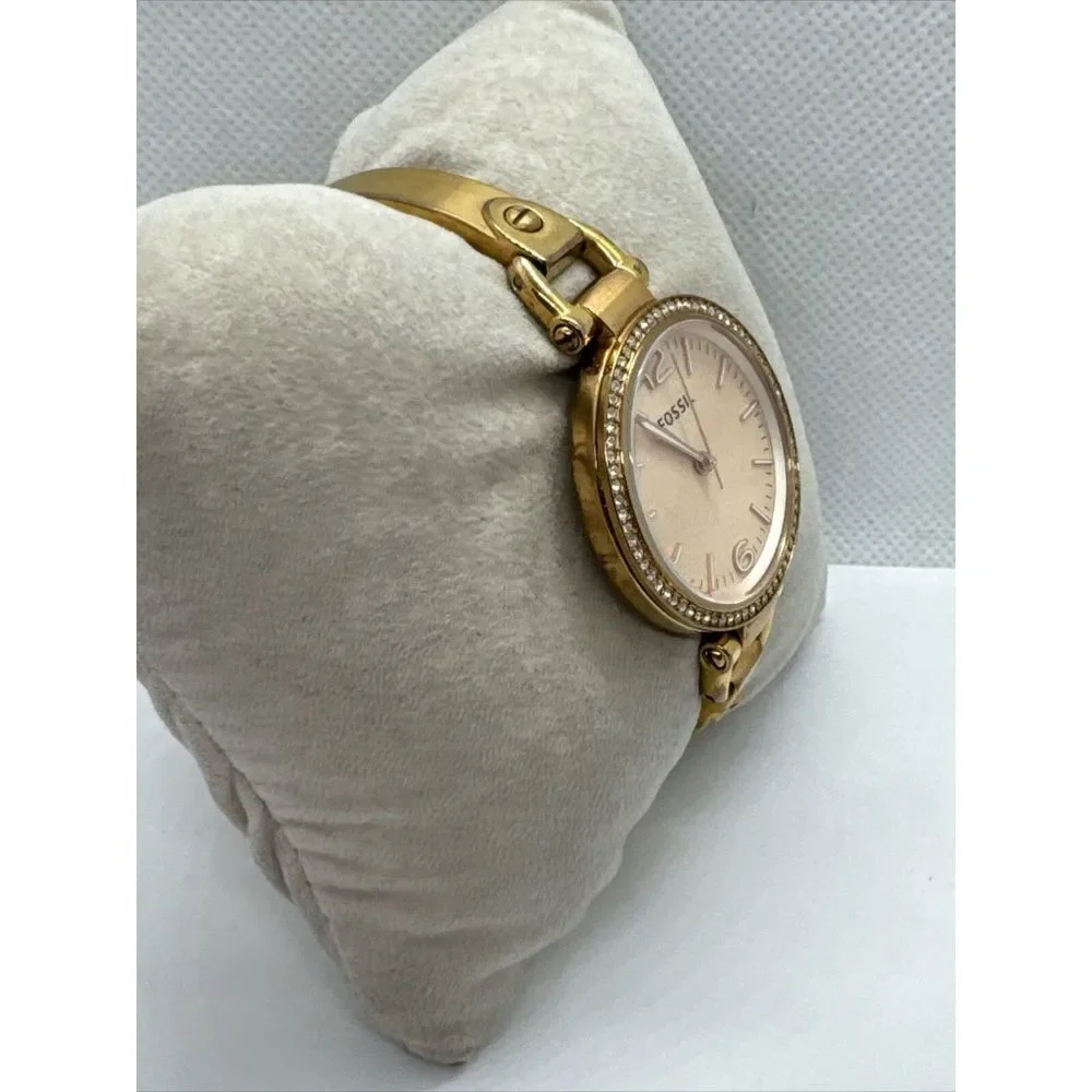 Fossil Georgia ES3226 Women's Rose Gold Stainless Steel Analog Dial Watch JNA367